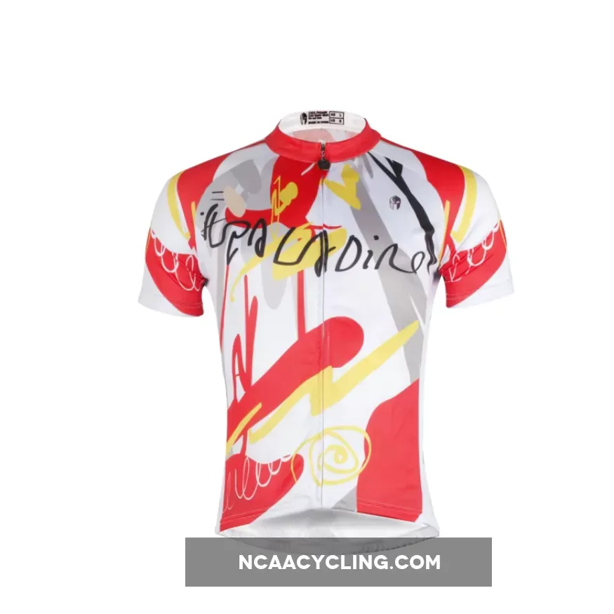 Ilpaladino Abstract Graffiti Sport Breathable Jersey Men's Short-Sleeve Bicycling Shirts Summer Quick Dry Wear Pro Cycle Clothing Racing Apparel Outdoor Sports Leisure Biking shirt NO.680