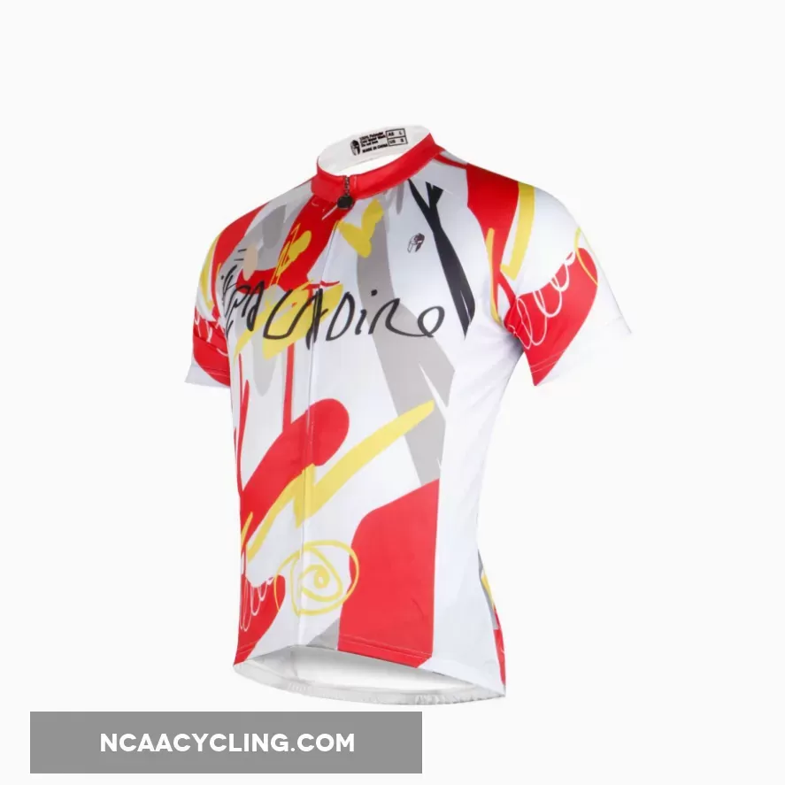 Ilpaladino Abstract Graffiti Sport Breathable Jersey Men's Short-Sleeve Bicycling Shirts Summer Quick Dry Wear Pro Cycle Clothing Racing Apparel Outdoor Sports Leisure Biking shirt NO.680