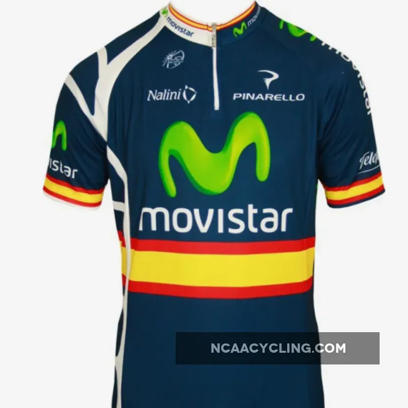 MOVISTAR spanischer Meister 2011 Radsport-Profi-Team Short Sleeve Jersey