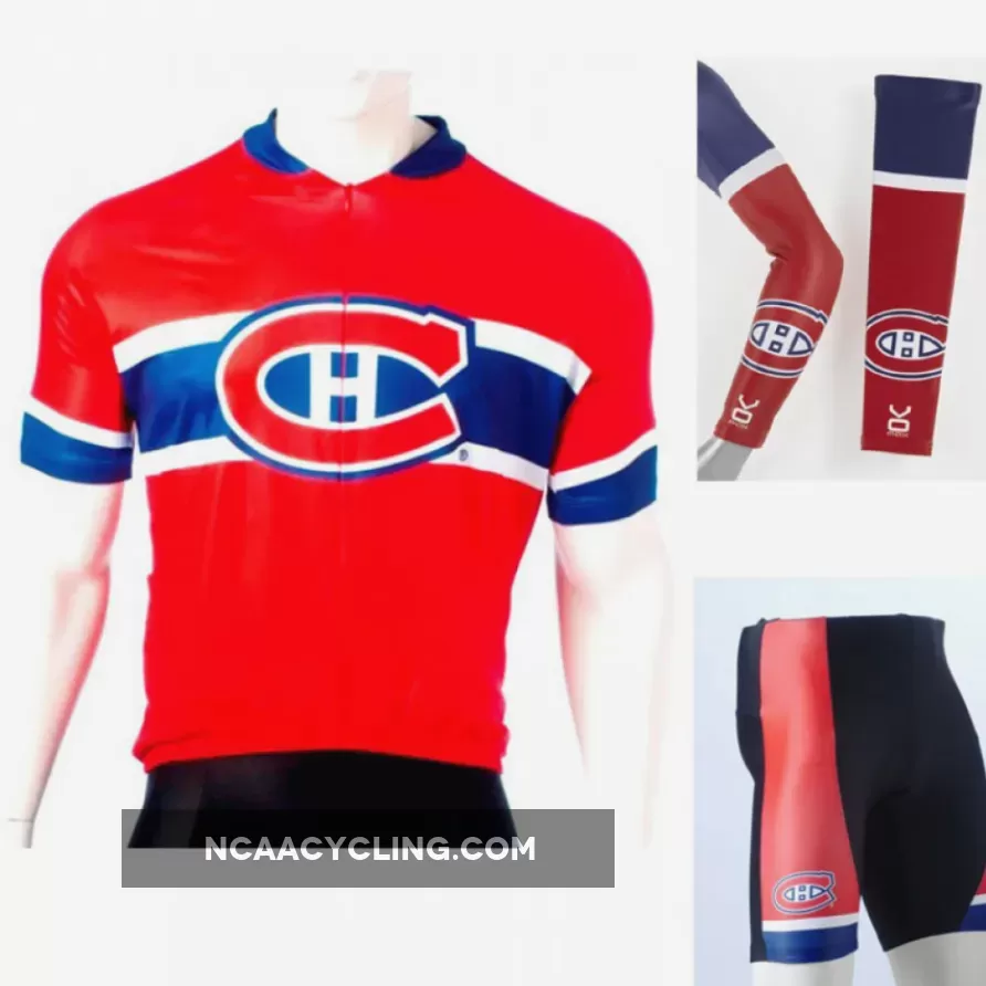 NHL Montreal Canadians Cycling Jerseys Bib Shorts Arm Warmers