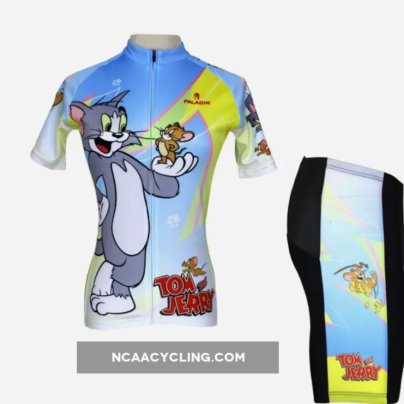 Tom And Jerry Cats and Mouses Woman's Short/Long-sleeve Bike Shirt Cycling Jersey/Suit T-shirt NO.099