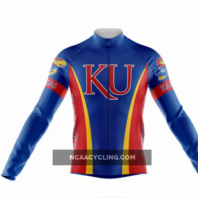 University of Kansas Long Sleeve Cycling Jersey Only | university of kansas gear