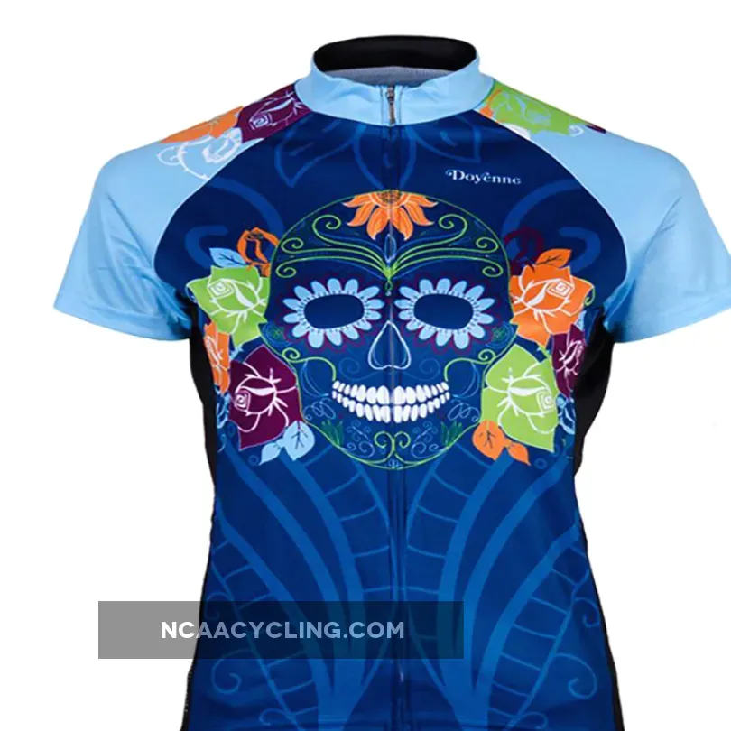 Primal Wear Doyenne Day of the Dead Women's Full Zip Cycling Jersey DAY1J60WTM