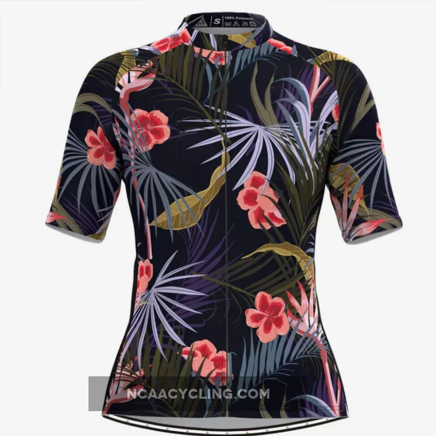 Women's Floral Tropical Hawaiian Cycling Jersey Outlet