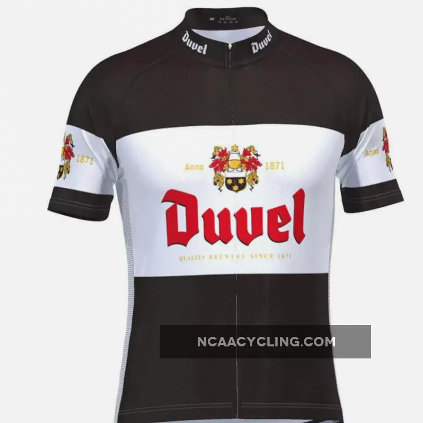 Men's Black Duvel Short Sleeve Cycling Jersey Restock