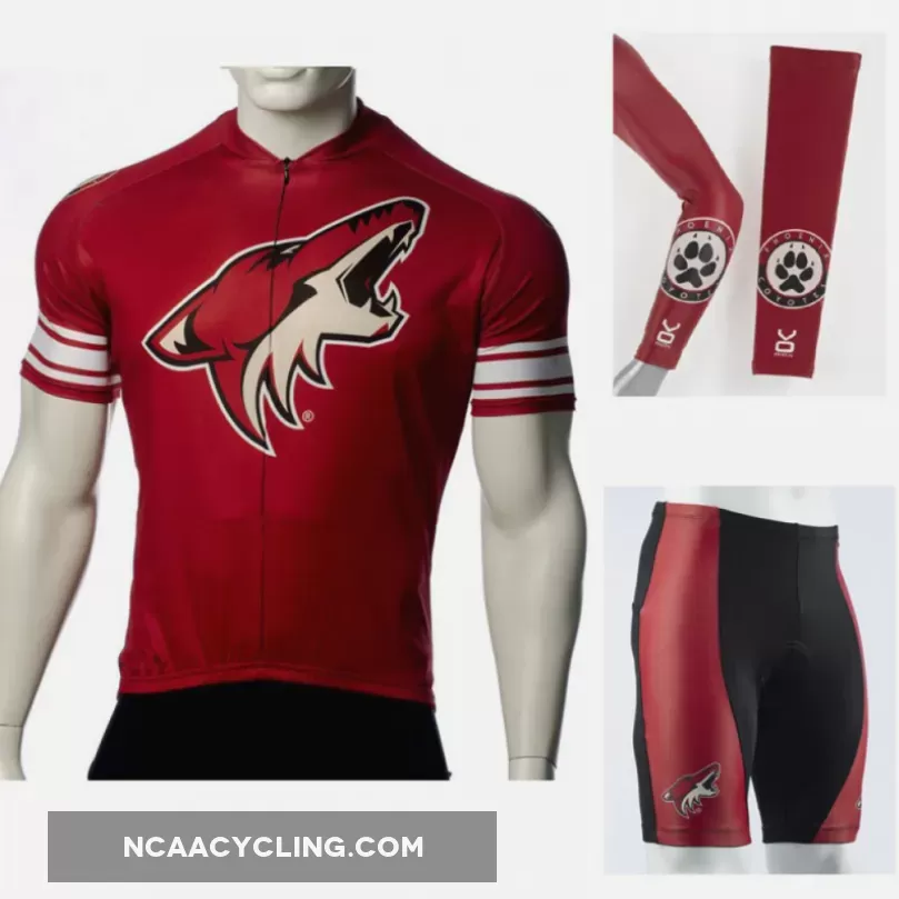 NHL Phoenix Coyotes Cycling Jerseys Bib Shorts Arm Warmers