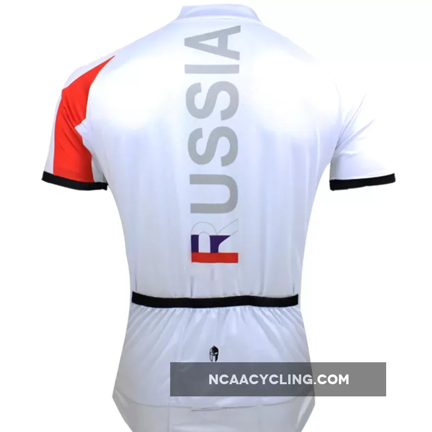 ILPALADINO Russia Simple White Man's Short-sleeve Cycling Jersey Team Jacket T-shirt Summer Spring Autumn Clothes Sportswear Racing Apparel NO.058