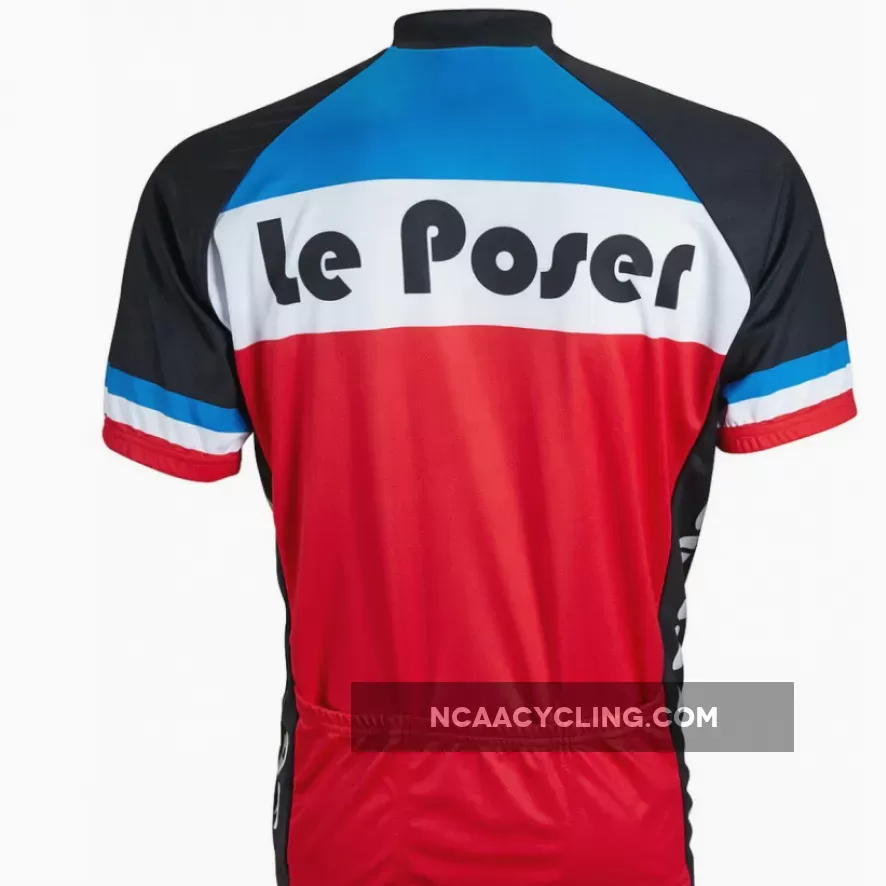 Le Poser Short Sleeve Half Zip Men's Cycling Jersey Outlet