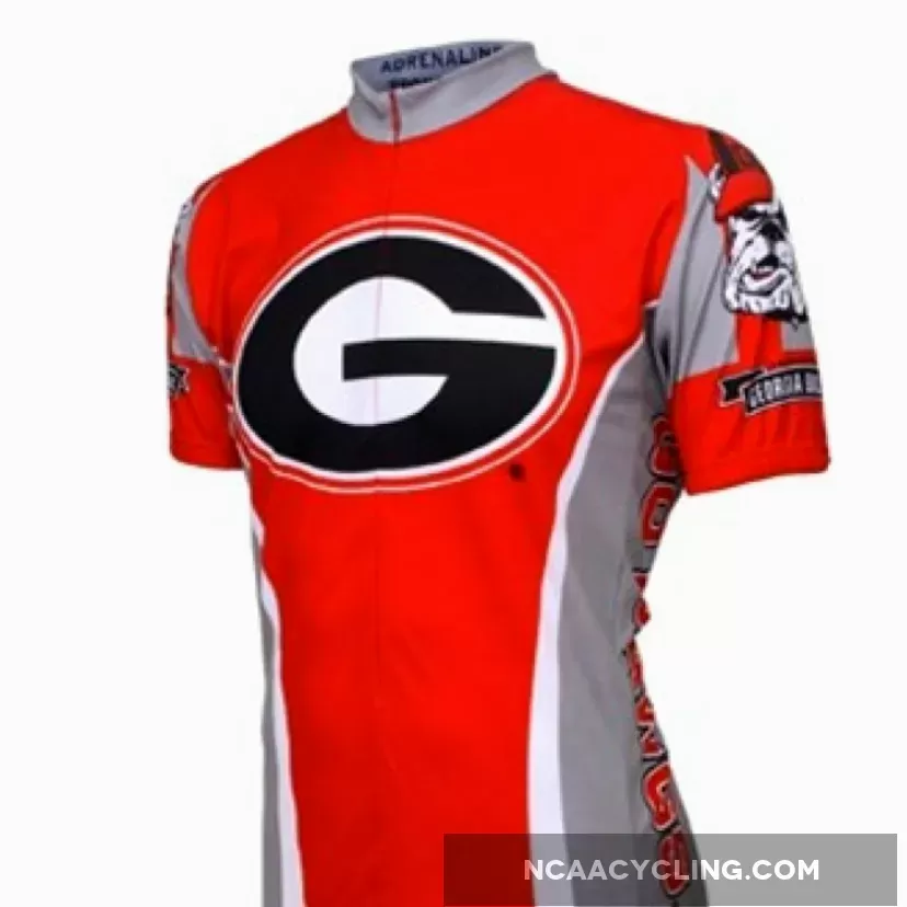 UGA University of Georgia Bull Dogs Cycling Short Sleeve Jersey
