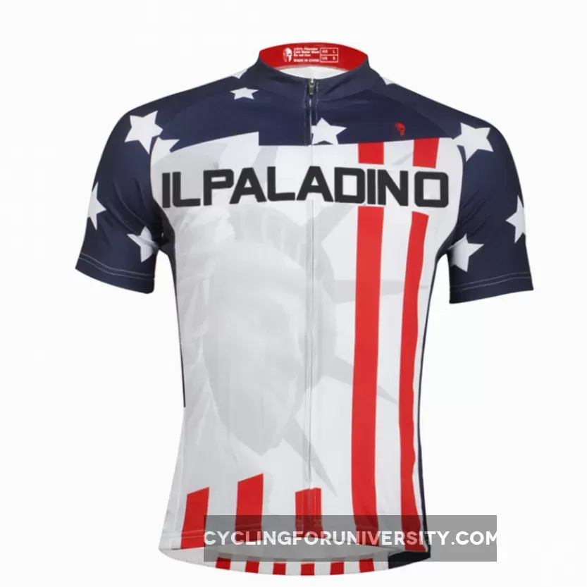 American Style the Statue of Liberty Cycling Jersey Men's Short-Sleeve Bicycling Shirts Summer NO.008