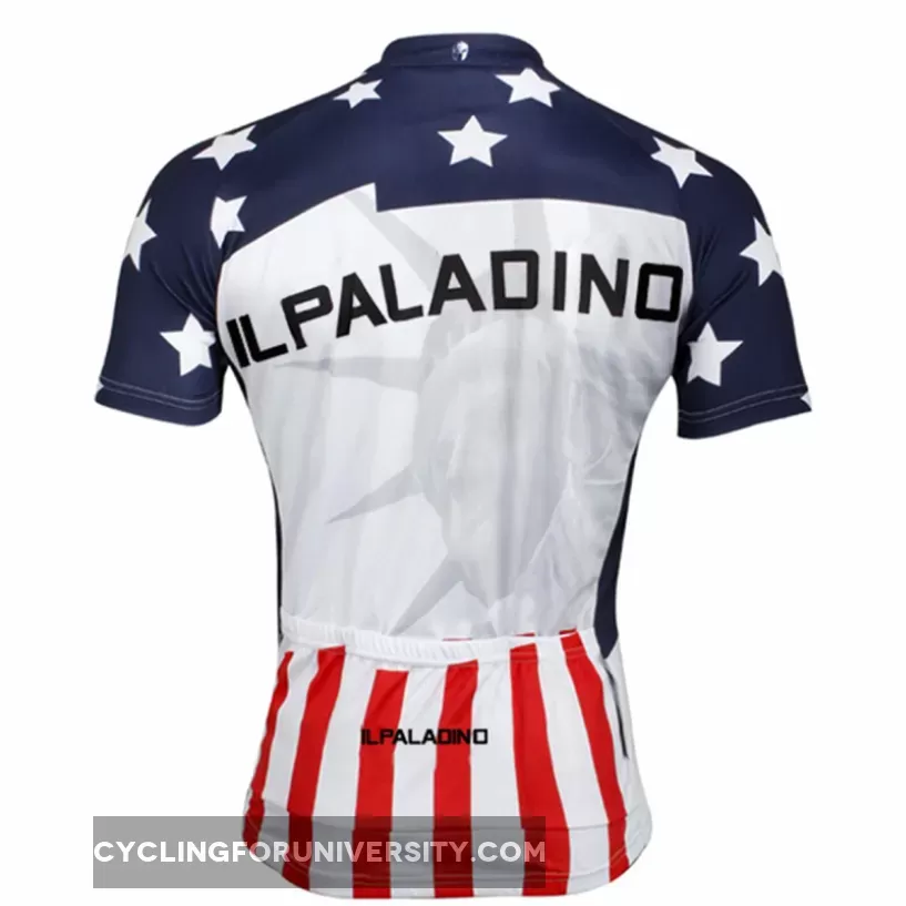 American Style the Statue of Liberty Cycling Jersey Men's Short-Sleeve Bicycling Shirts Summer NO.008