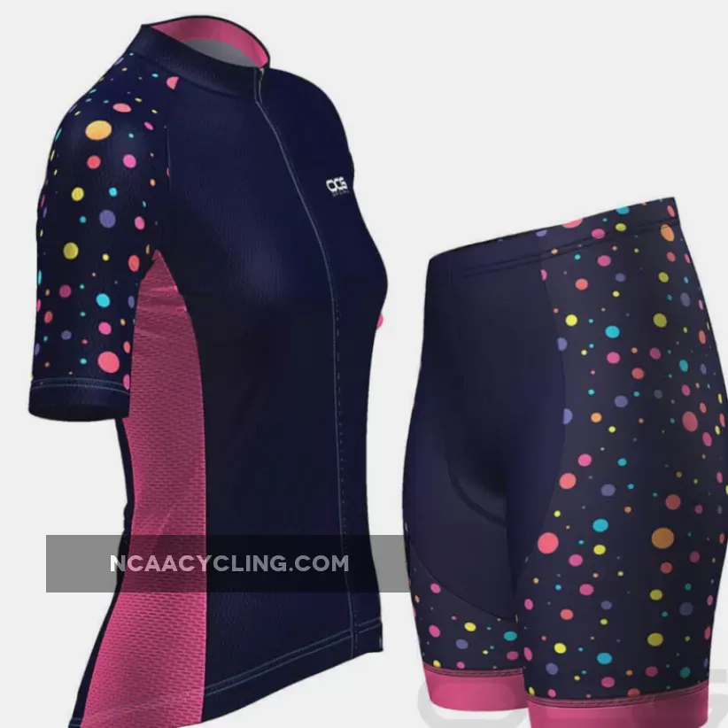 Women's Rainbow Polka Dot Cycling Kit New Releases