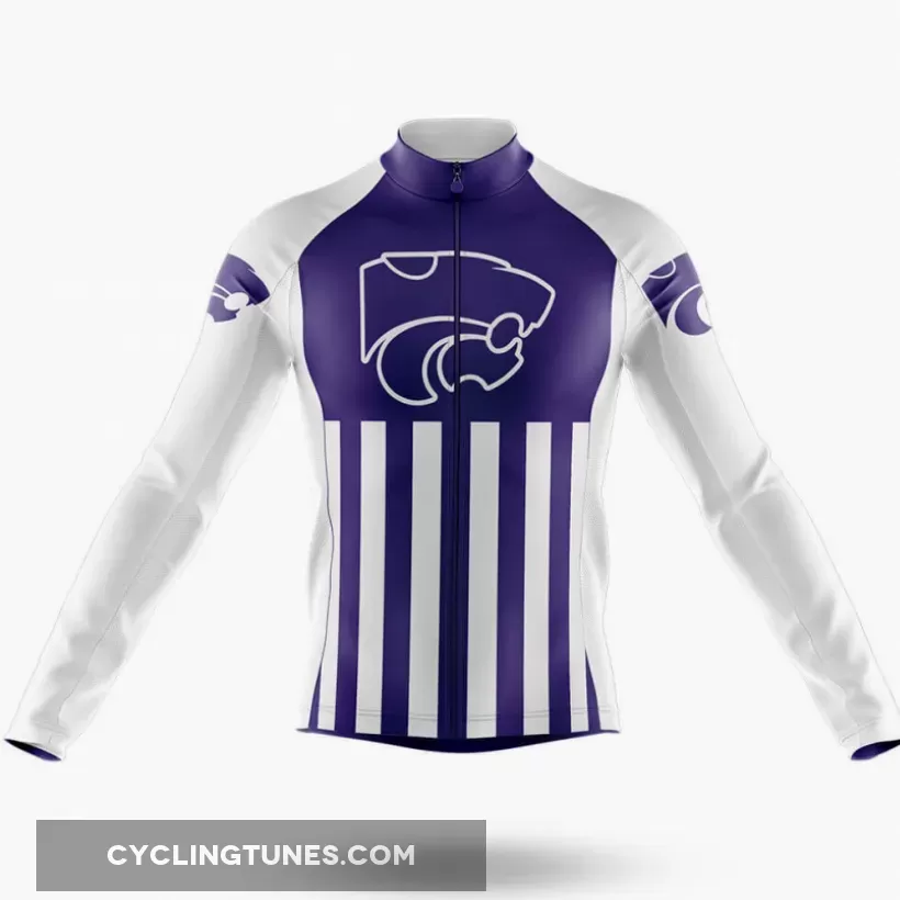Kansas State University USA Long Sleeve Cycling Jersey Only