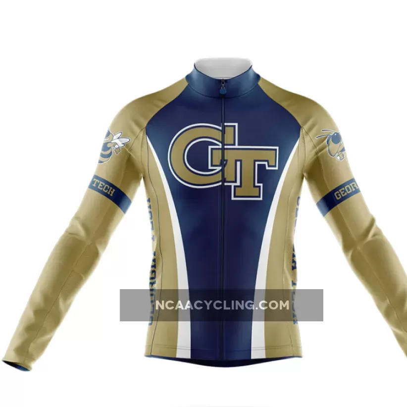 Georgia Tech Long Sleeve Cycling Jersey Only New Releases