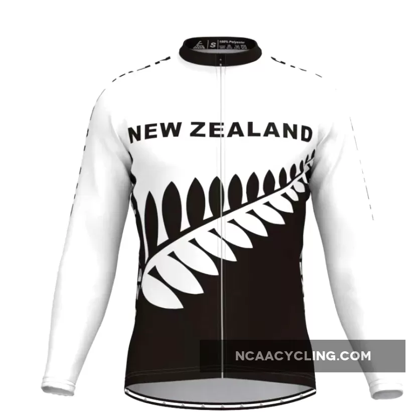 New Zealand Silver Fern Flag Men's Long Sleeve Jersey