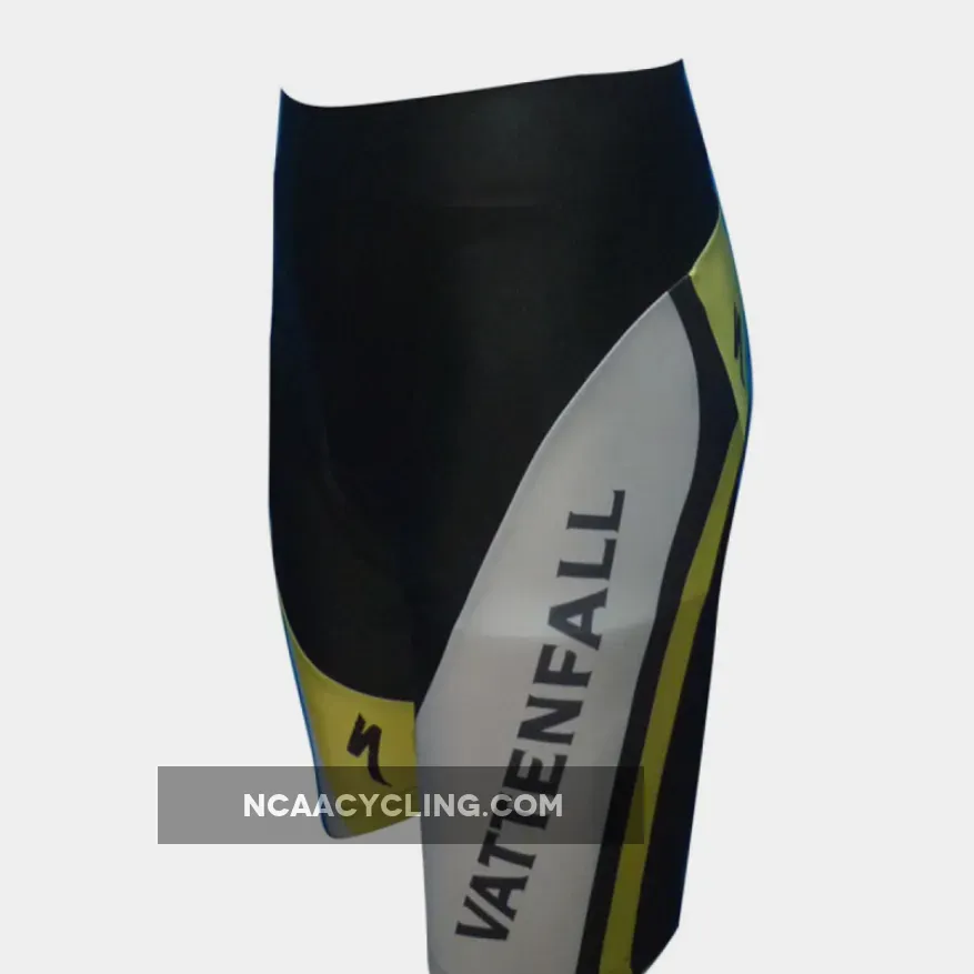 2012 Puma SAP Vattenfall Focus Black Yellow Team cycling shorts