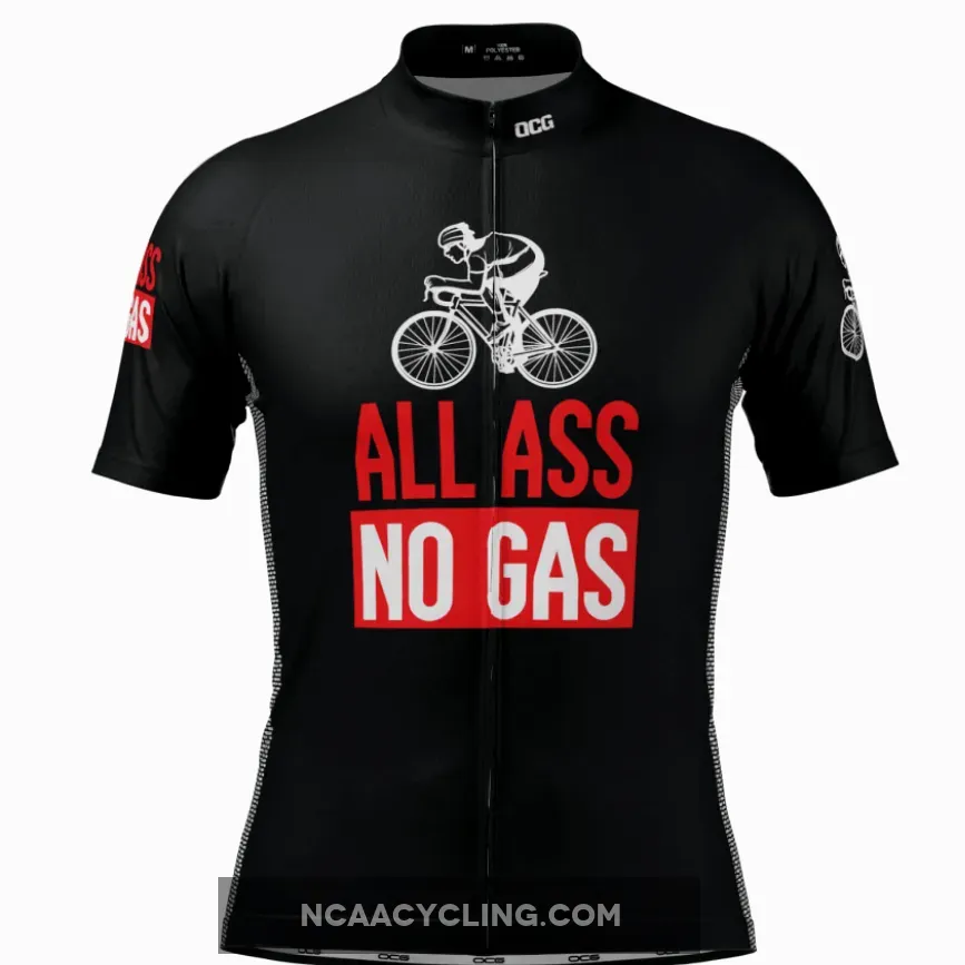 Men's All Ass No Gas Short Sleeve Cycling Jersey For Sale