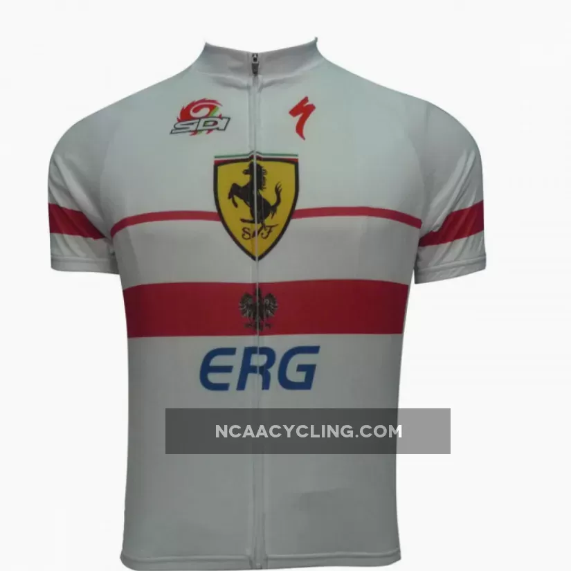 2012 ERG White Cycling Jersey Short Sleeve Restock