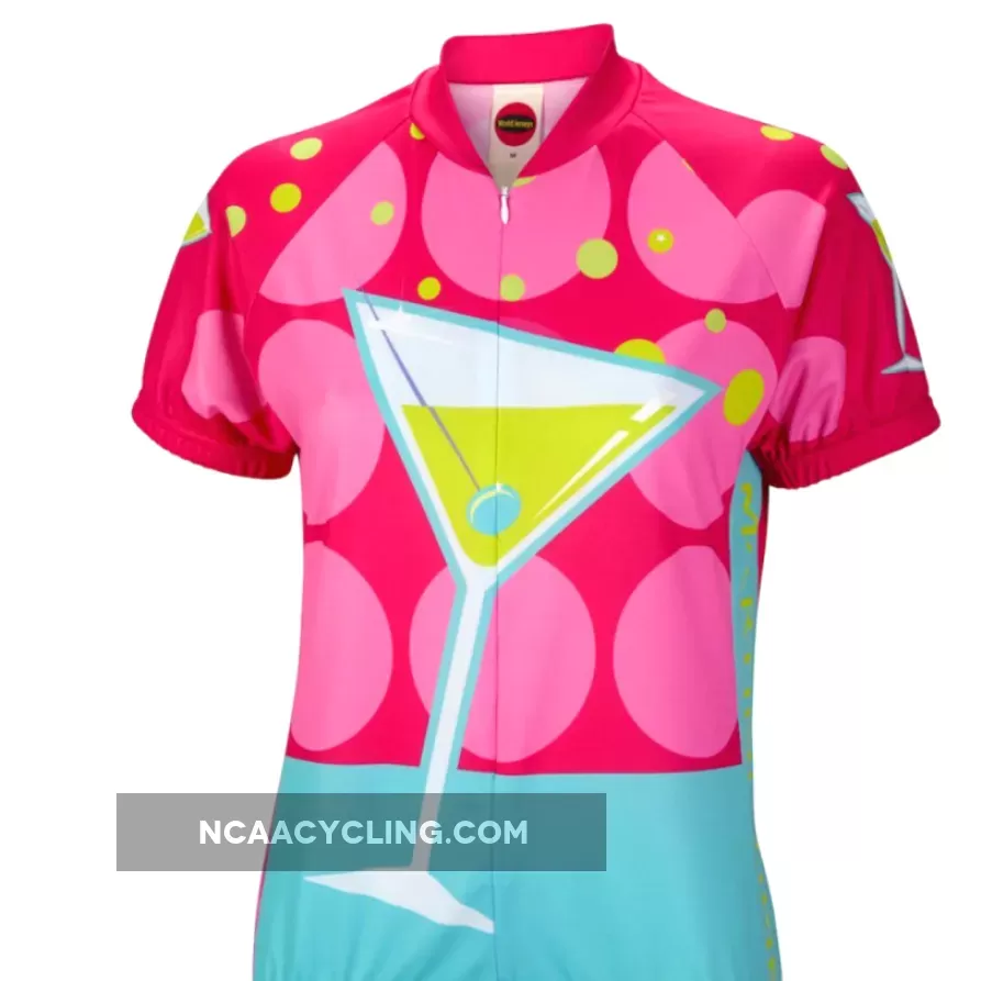 Martini Time Women's Short sleeve Half zip cycling jersey