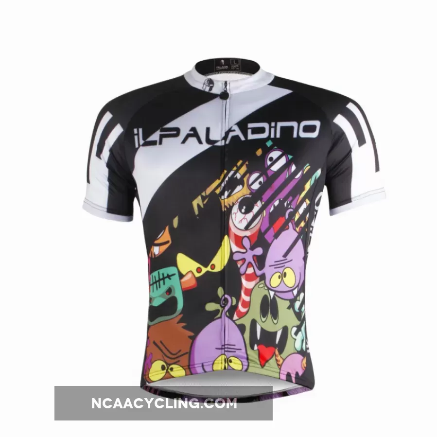 Ilpaladino Scary Monsters Sport Breathable Cycling Jersey Men's Short-Sleeve Bicycling Shirts Summer Quick Dry Apparel Outdoor Sports Gear Leisure Biking T-shirt Wear NO.681