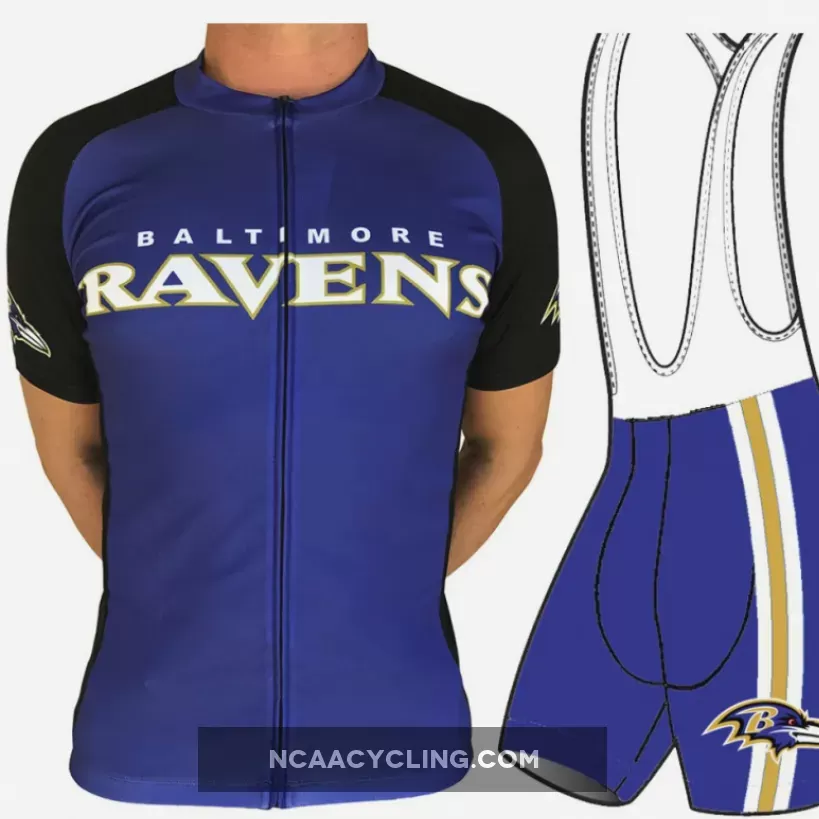 NFL Baltimore Ravens Short Sleeve Cycling Jersey Z-1905648