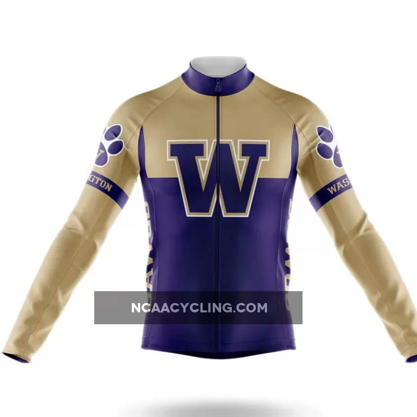 University of Washington V2 Long Sleeve Cycling Jersey Only