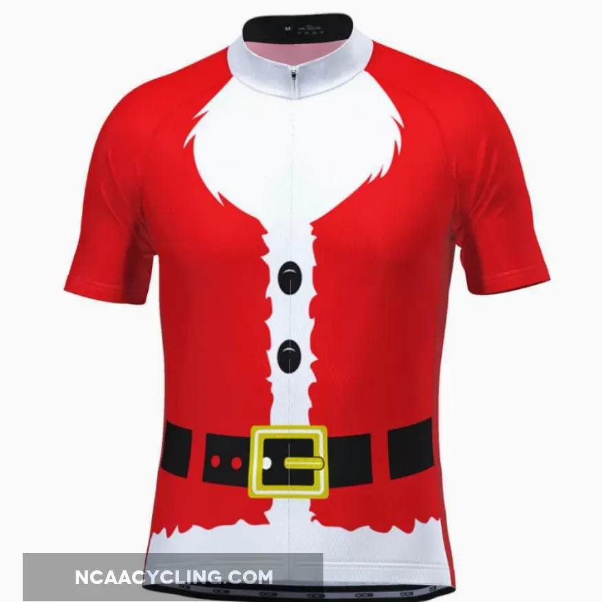 Men's Bearded Santa Claus Suit Christmas Cycling Jersey / Santa Claus Jersey