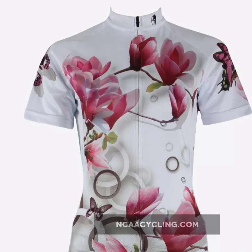Ilpaladino Tulip Tree Summer Women's Short-Sleeve Cycling Jersey Biking Shirts Breathable Outdoor Sports Gear Leisure Biking T-shirt Sports Clothes NO.283