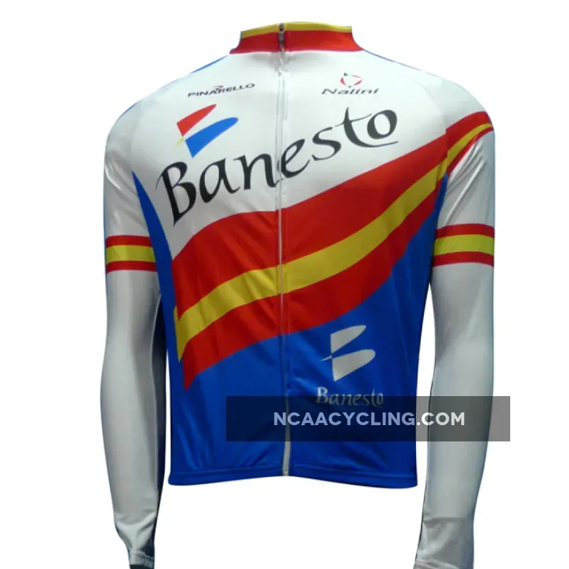 Banesto Team Long Sleeve Cycling Jersey New Releases