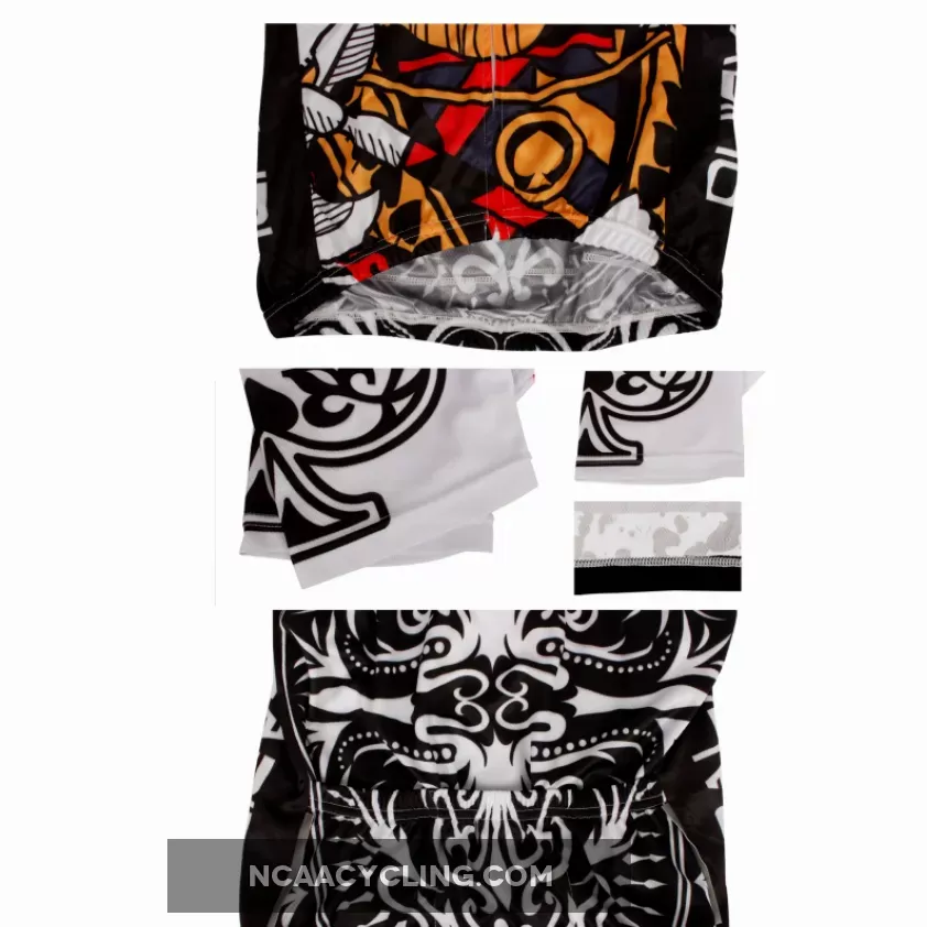 Poker Face Playing Card Spades Jack Men's Biking Cycling Jersey Artistic PatternShirt Face Cards Court Cards NO.639