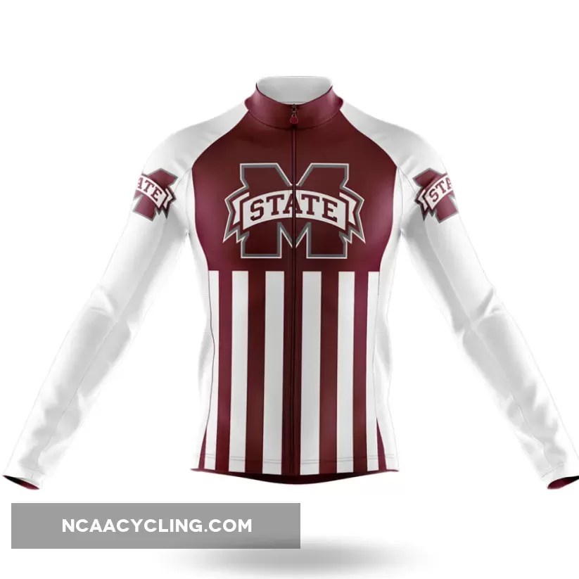 Mississippi State University USA Long Sleeve Cycling Jersey Only