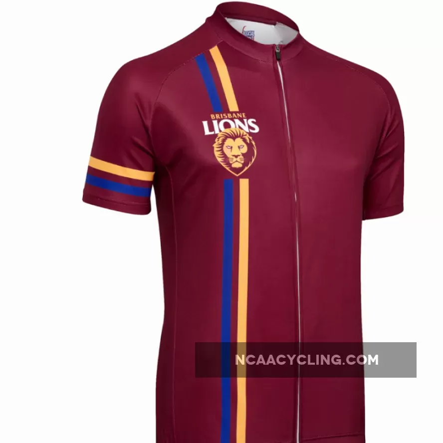 AFL Brisbane Lions Mountain and road bike Short Sleeve Cycling Jerseys