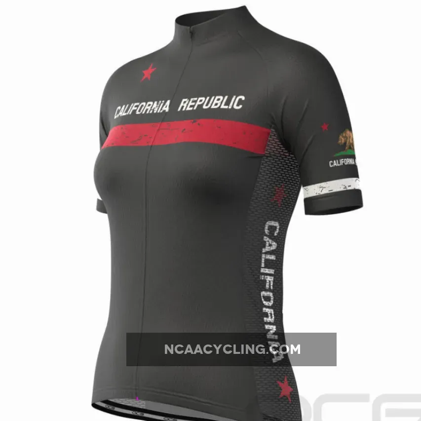 Women's California Republic Short Sleeve Cycling Jersey