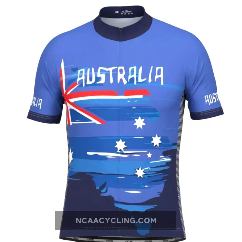 Men's Australian Flag Short Sleeve Cycling Jersey Restock
