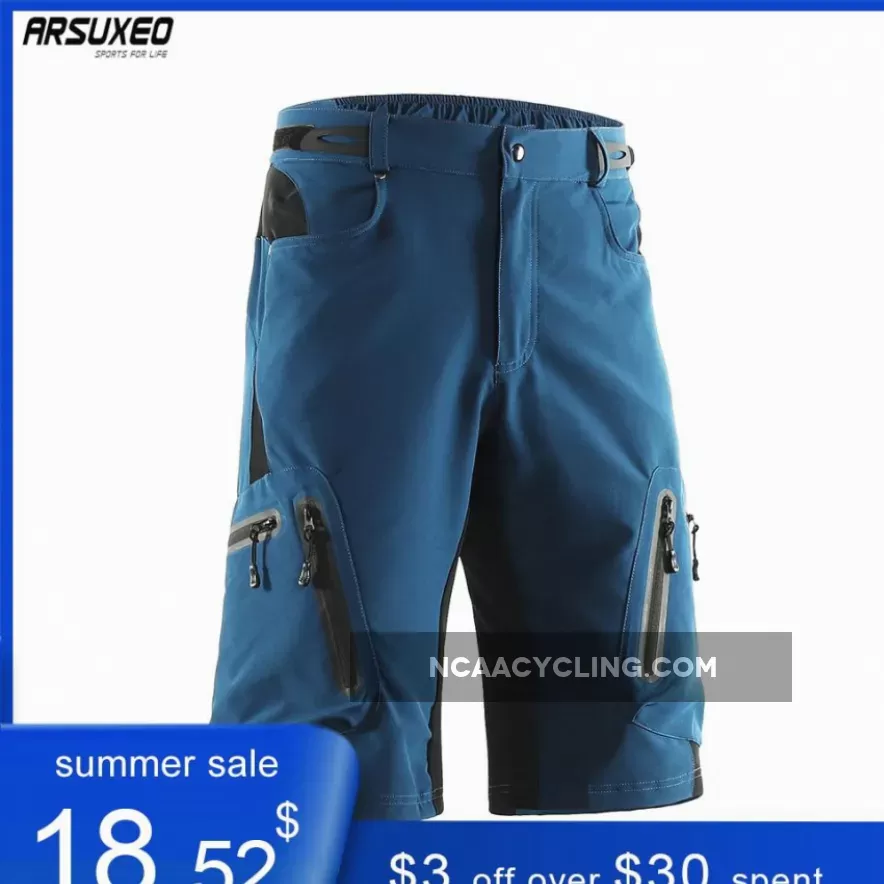 Men's Outdoor Sports Cycling Shorts MTB Downhill Trousers Mountain Bike Bicycle Shorts Water Resistant Loose Fit 1202