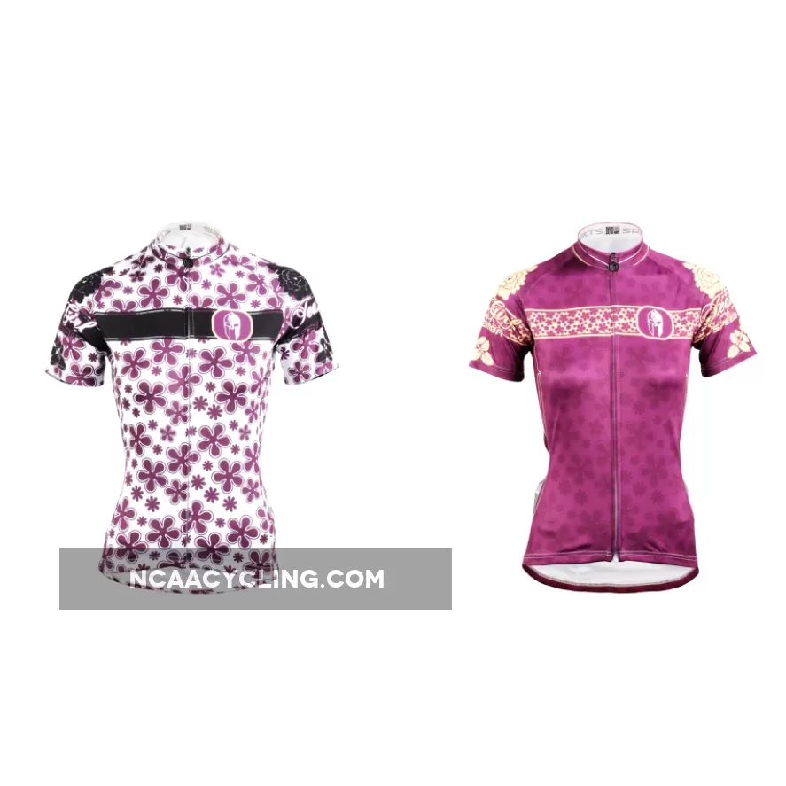 Two Women's Purple Cycling Jerseys Short-sleeve Summer Sportswear gear Pro Cycle Clothing Racing Apparel Outdoor Sports Leisure Biking T-shirt NO.608/631