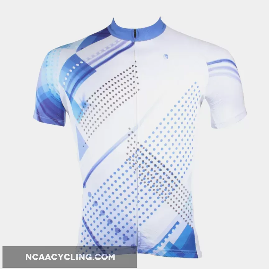 Men's Blue Long/short-sleeve Cycling Jersey with Patterns for Outdoor Sportswear Leisure Breathable Bike Shirt Bicycle Clothing NO.199