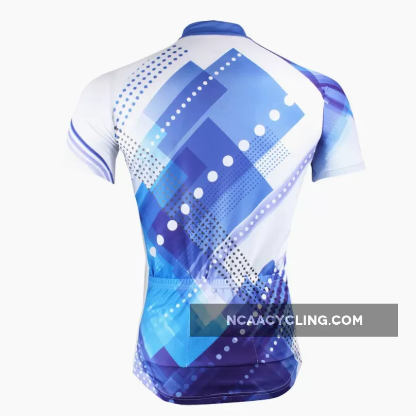 Men's Blue Long/short-sleeve Cycling Jersey with Patterns for Outdoor Sportswear Leisure Breathable Bike Shirt Bicycle Clothing NO.199