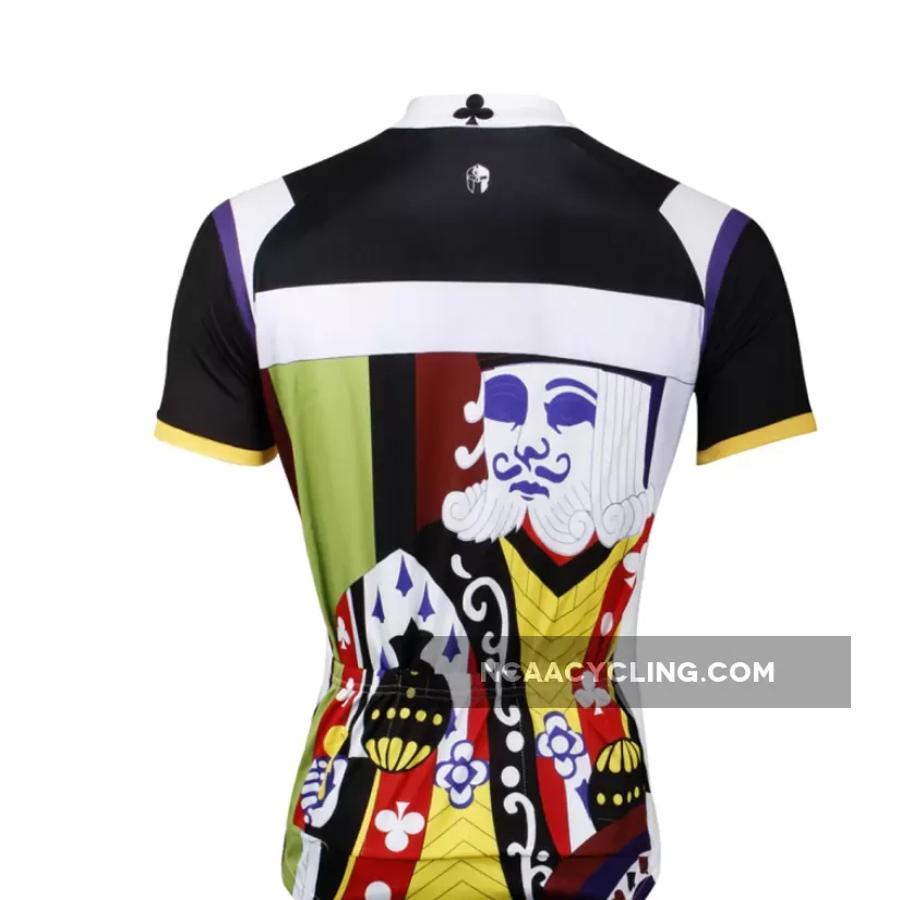 Poker King Playing Card Fashion Men's Long-sleeve Cycling Jersey Summer NO. 759