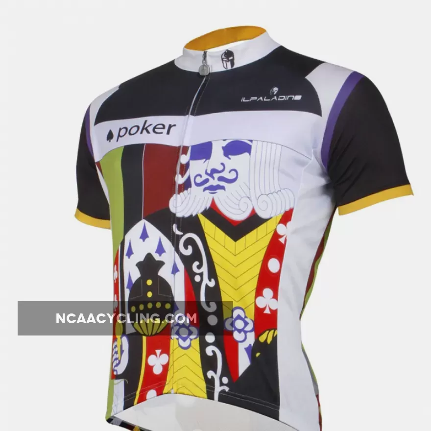 Poker King Playing Card Fashion Men's Long-sleeve Cycling Jersey Summer NO. 759