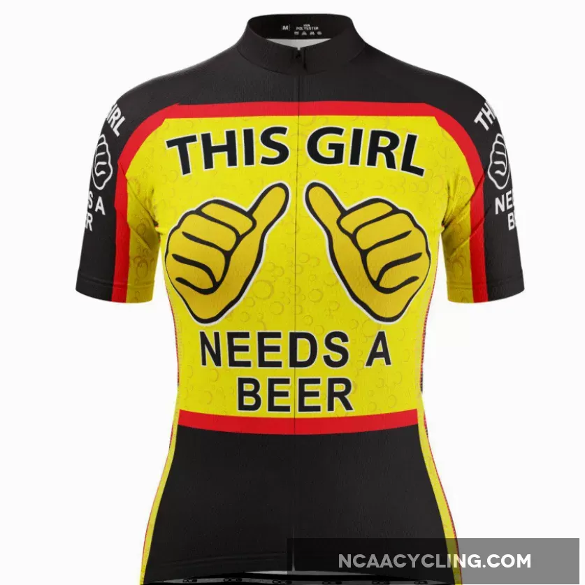This Girl Needs a Beer Women's Cycling Jersey #Brewery Cycling Jerseys