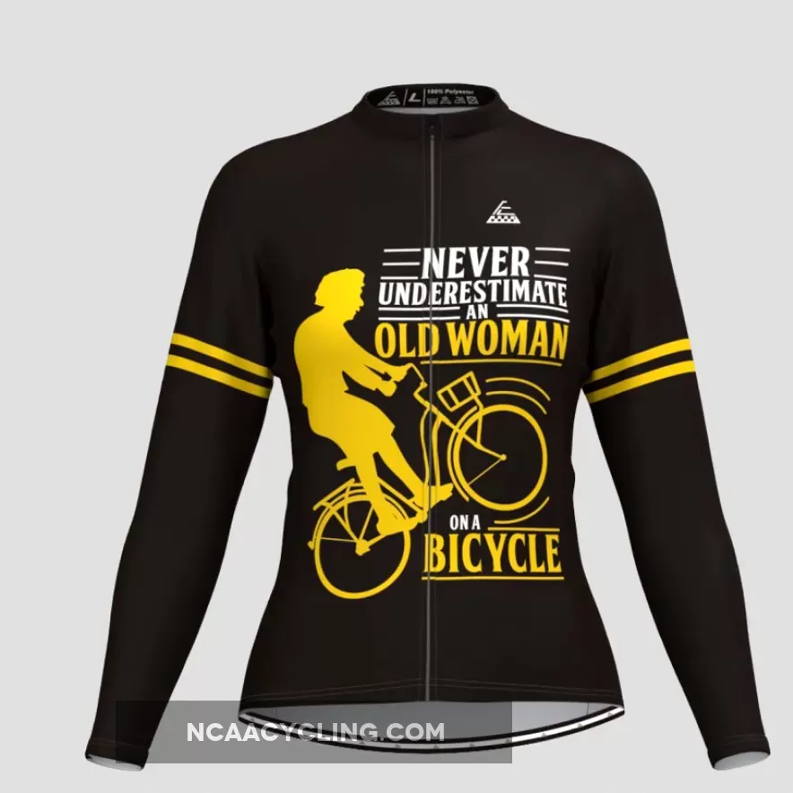 Women's Old Woman Long Sleeve Cycling Jersey V3 Online