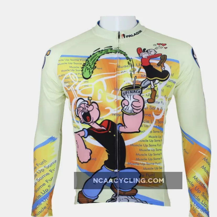Popeye Spinach Men's Bicycling Long/Short-sleeve Jersey/Suit Summer