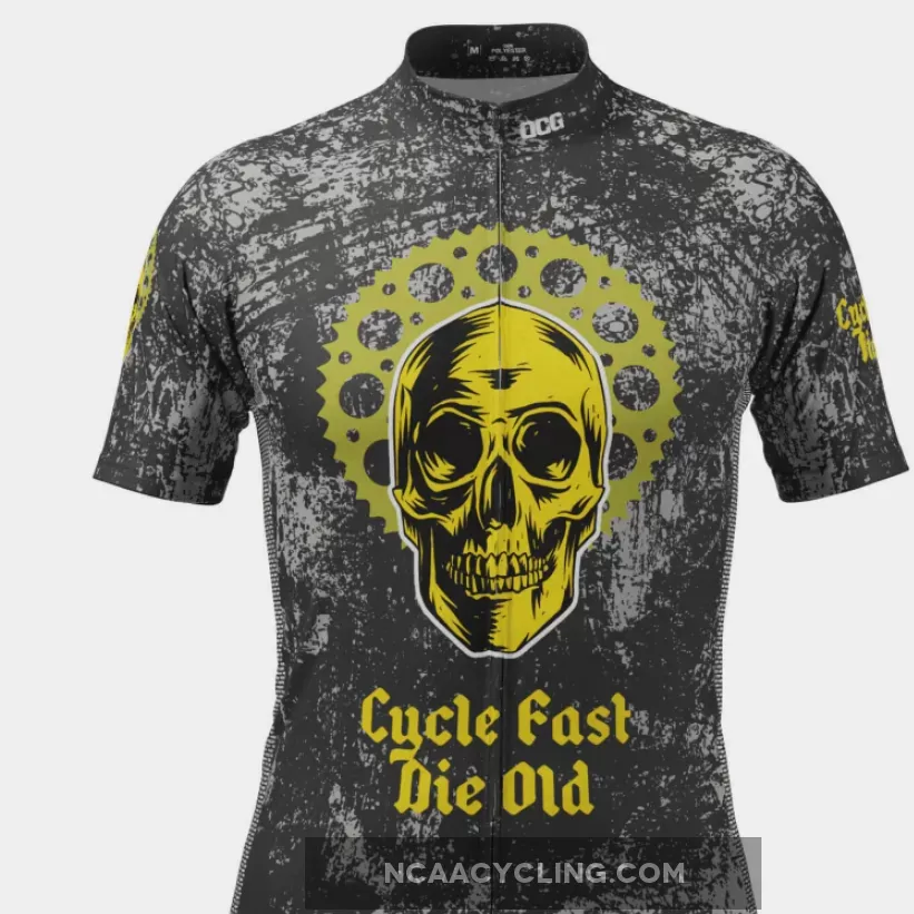 Men's Cycle Fast Die Old Short Sleeve Cycling Jersey, Cyclefast