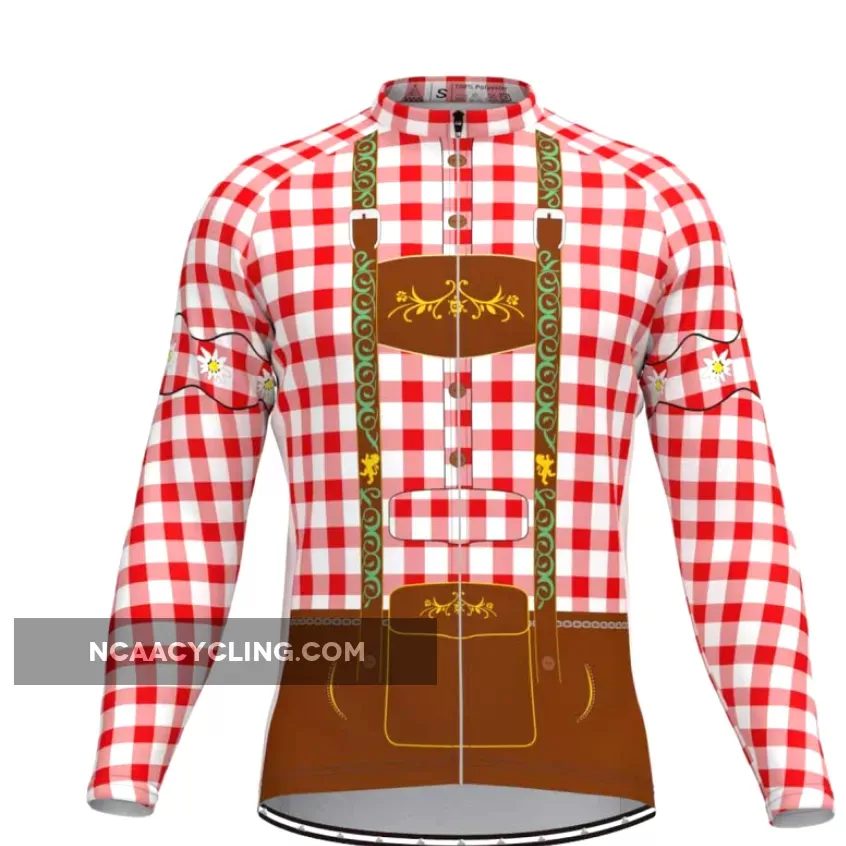 Tirolese Men's Long Sleeve Cycling Jersey Red New Releases