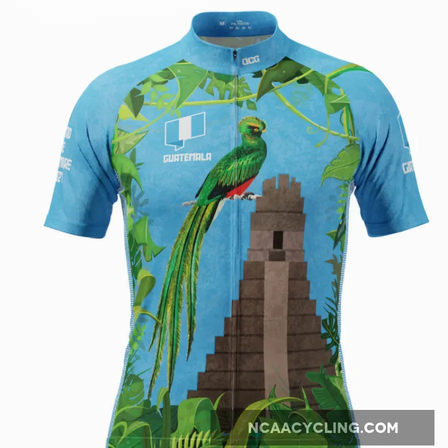 Men's Guatemala Tikal Short Sleeve Cycling Jersey #Tikal Express Courier