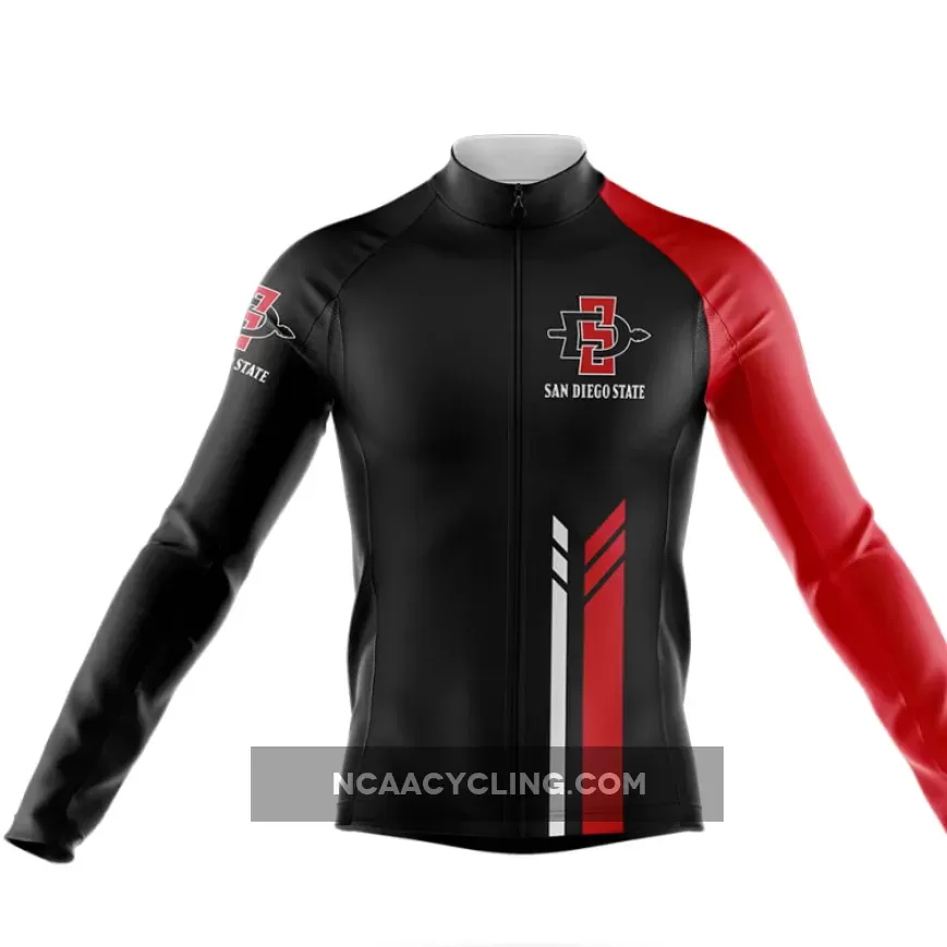 San Diego State University Colors Long Sleeve Cycling Jersey Only | san diego state colors
