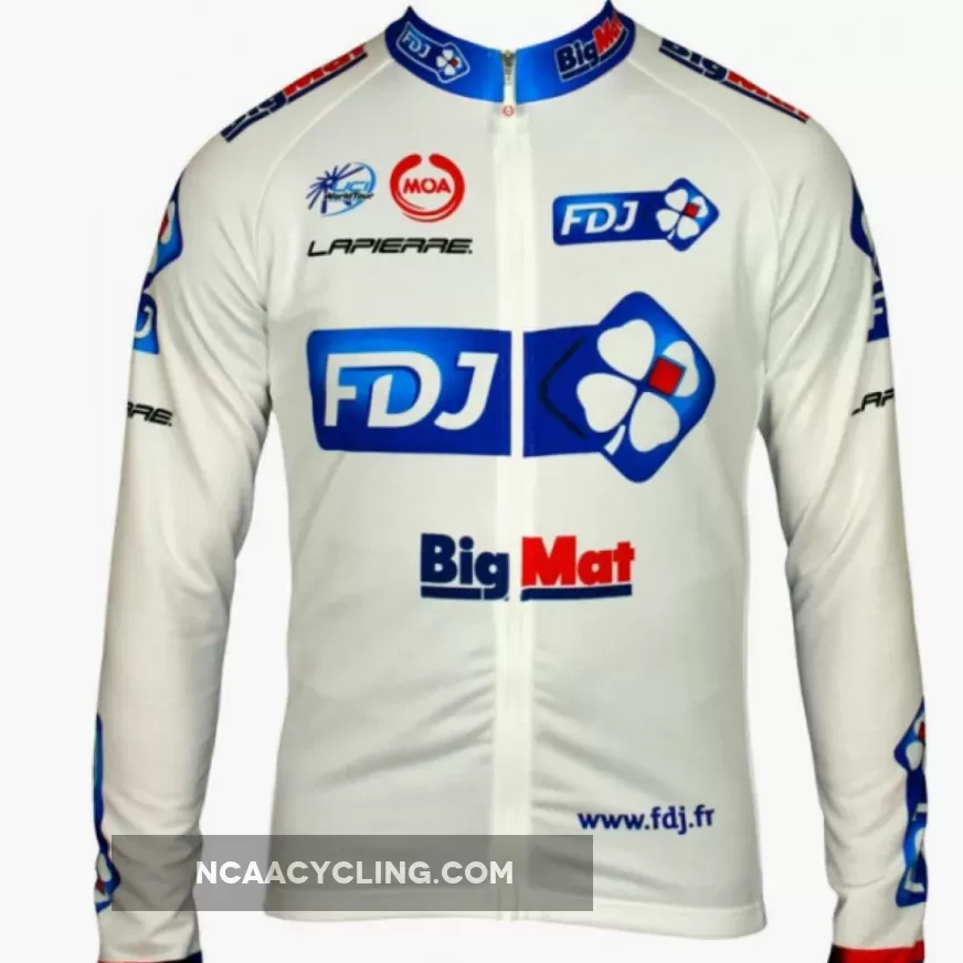 FRANCAISE DES JEUX (FDJ) - BIG MAT 2012 MOA Radsport-Profi-Team- Winter Fleece Long Sleeve Jersey Jacket