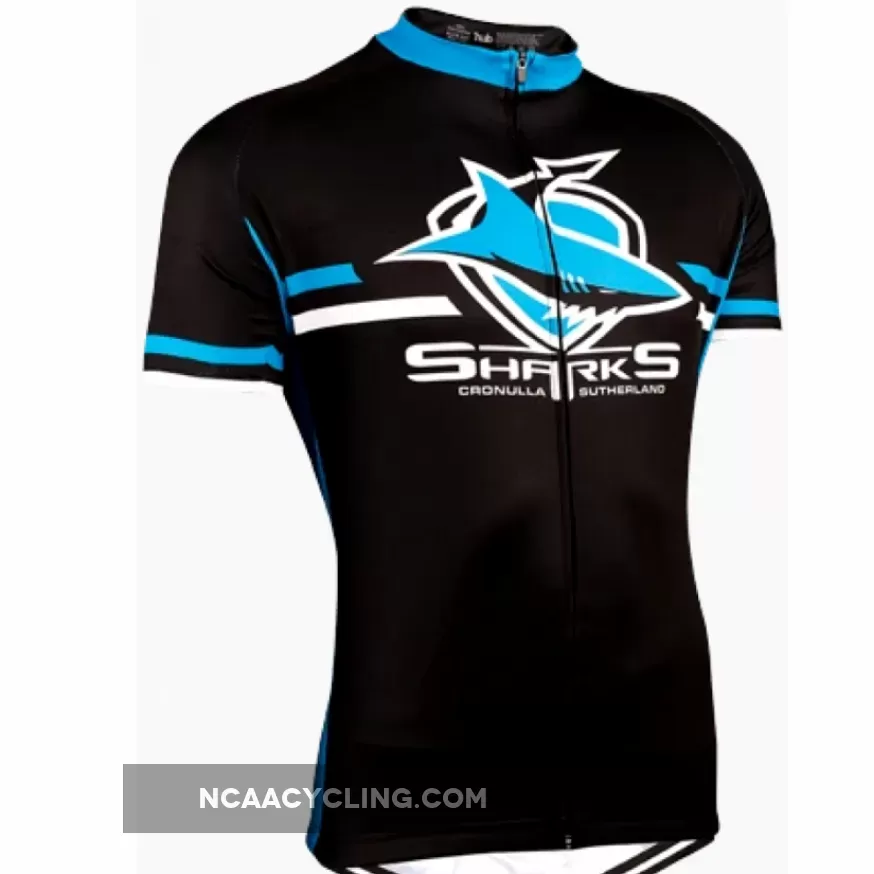 NRL Cronulla-Sutherland Sharks Short Sleeve Cycling Jerseys