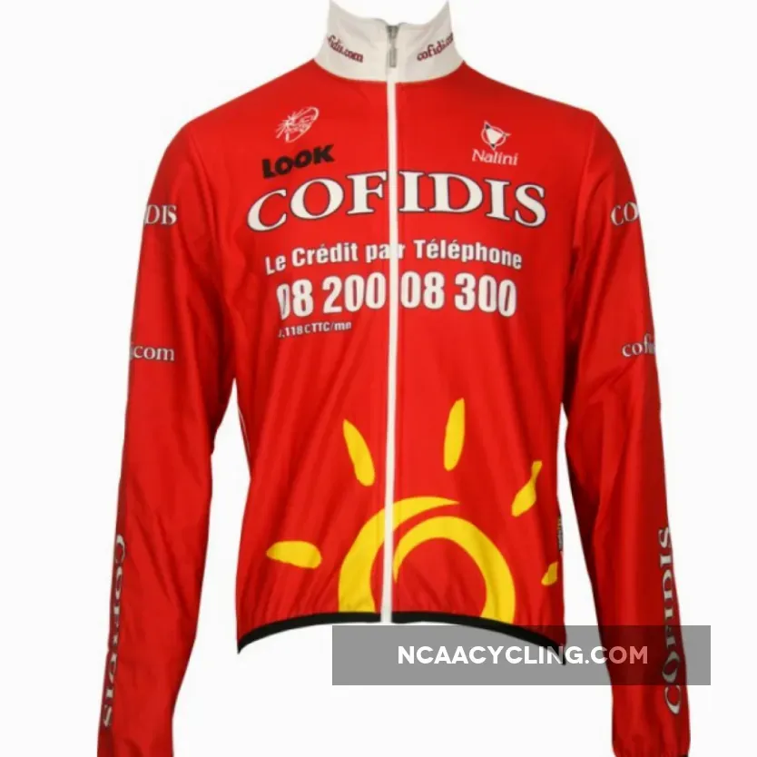 Cofidis 2009 - Radsport-Profi-Team-Winter fleece long sleeve jersey jacket